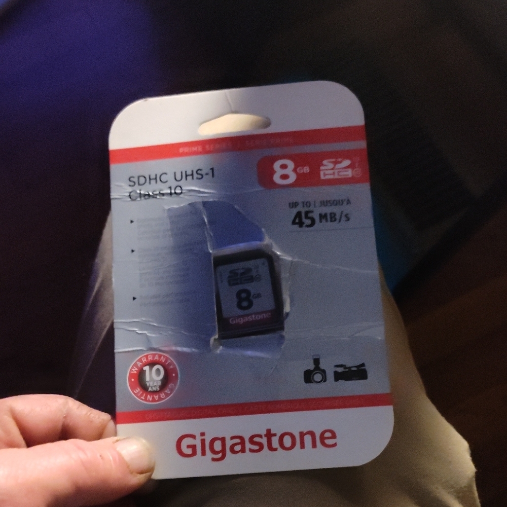 Gigastone 8GB SDHC UHS-1 Class 10 Memory Card